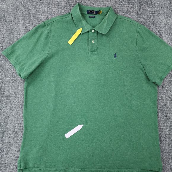 Polo Ralph Lauren Shirt Mens XXL Green Polo Short Sleeve Classic Fit Preppy - Picture 10 of 16